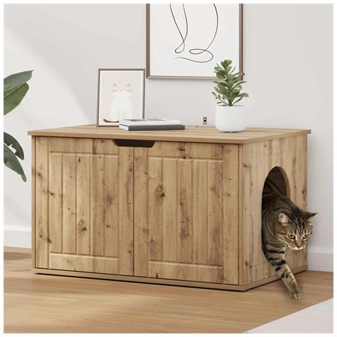 Casa per Gatti Rovere Artigianale 85 x 55 x 50,5 cm - Foto 2