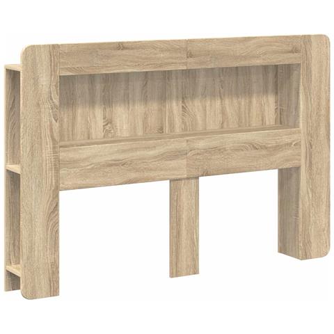 Testata del letto Rovere Sonoma Legno ingegnerizzato - Foto 1