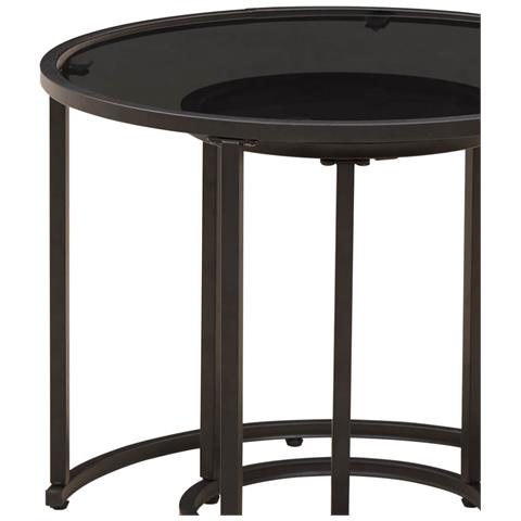Set di Tavolini da Caffè 2 pcs 55 x 55 x 45 cm acciaio - Foto 9