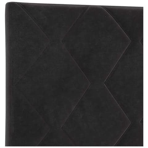 Letto box spring con materasso Nero 80 x 200 cm Velluto - Foto 9