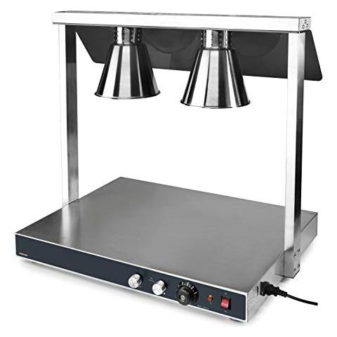 Scaldavivande da buffet, 50W, argento - Foto 1
