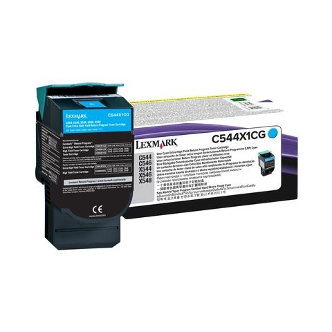 C544X1CG Toner Originale Ciano per C544 / X544 Capacità 4000 Pagine - Foto 1