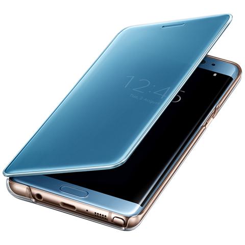 Clear View Flip Cover Custodia per Galaxy Note 7 - Blu - Foto 1