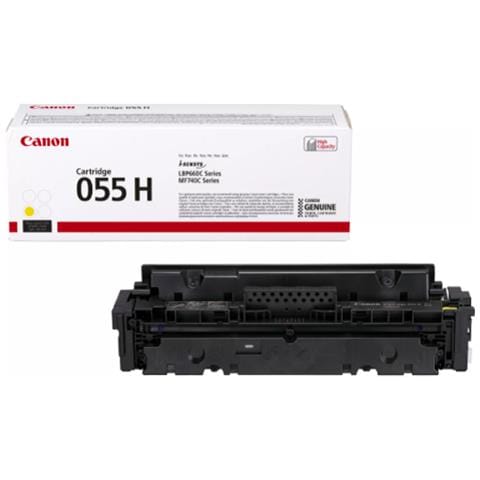 055 H Cartuccia Ink Originale Giallo per i-SENSYS MF744Cdw / MF742Cdw / LBP663Cdw Capacità 5900 Pagine - Foto 1