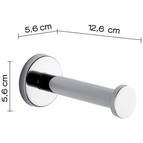 Portarotolo Da Muro In Acciaio Inox E Cromall Fe24 Serie Felce - Foto 4