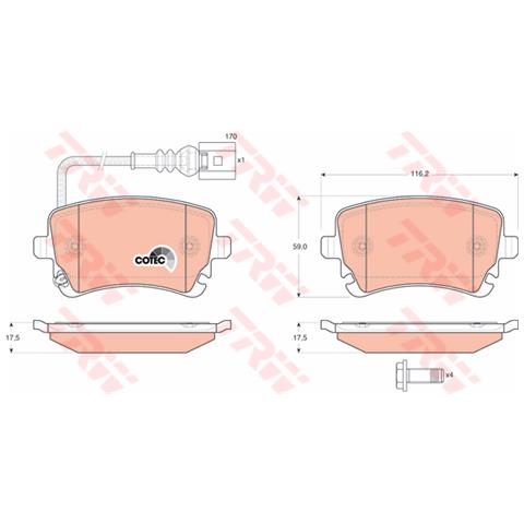 Kit Pastiglie Freno Gdb1557 - Foto 3