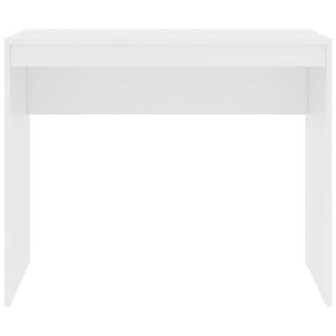 Scrivania Bianca 90x40x72 cm in Legno Multistrato - Foto 5