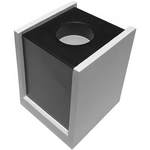 V-tac Vt-860 Portafaretto Soffitto Quadrato In Gesso Bianco Con Bordo Metallo Nero Per 1xgu10-gu5.3 - Sku 3140 - Foto 1