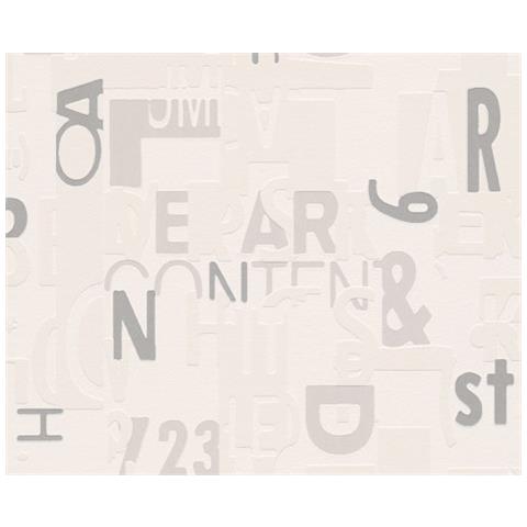 A. s. Cr? ation 503213 - Carta Da Parati A Fantasia, Collezione Life 2, Colore: Beige / metallo - Foto 1