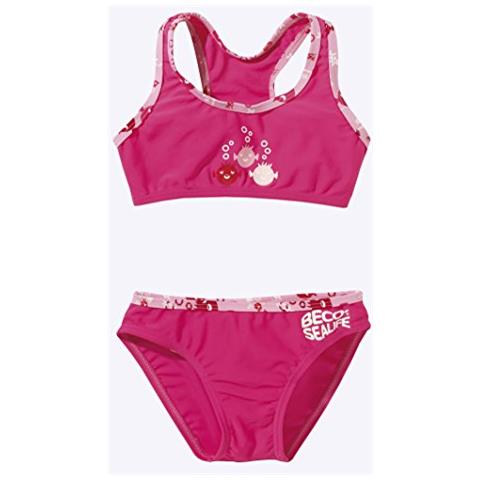 , Tankini (slip + Canotta Da Bagno) Con Protezione Uv Bambina Sealife, Rosa (rosa), 116 - Foto 1