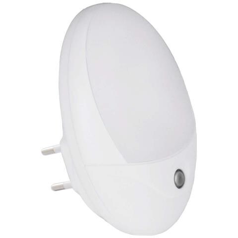 Luce Notturna A Led Ip20 Tommy Con Sensore Crepuscolare, Bianco - Foto 2