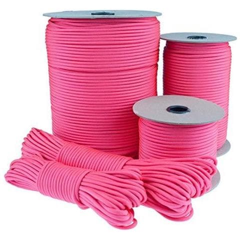 Paracord 550 Del Cavo Dei Paracadute Di Tipo Iii Mil-spec 7 Fili Di Sopravvivenza (sofit Rosa 30 M) - Foto 1