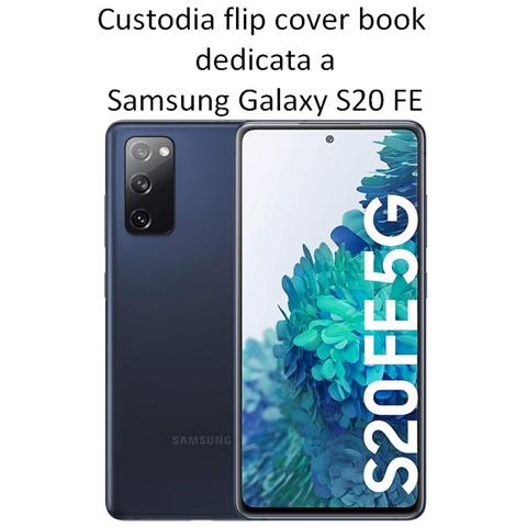 Smart Book Custodia Poket Silicone Flip Cover Case Per Samsung Galaxy S20 Fe G780 - 5g G781 Black - Foto 2