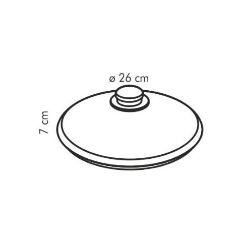 Coperchio tondo in vetro Ø 26 cm - Foto 2