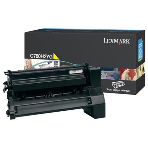 00C780H2YG Toner Originale Giallo per Lexmark C780dn Capacità 10000 Pagine - Foto 2