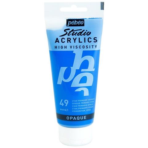 Pittura Acrilica Opaca - Ciano Blu - 100 Ml - Foto 1