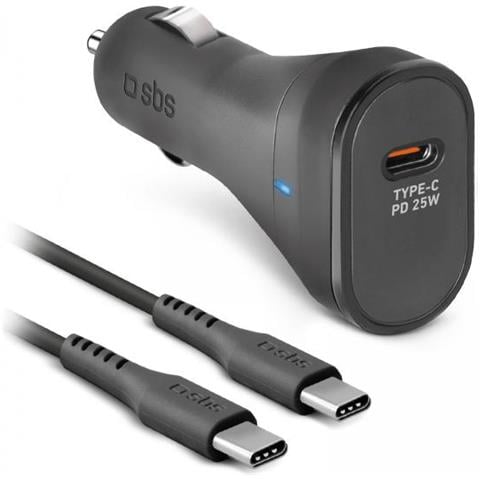 Sbs Tecrkittcpd25w Caricabatterie Per Dispositivi Mobili Nero Auto - Foto 1