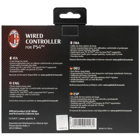 Controller Cablato ACP40166 per Play Station 4 Colore Nero /Rosso - Foto 9
