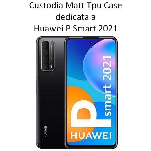 Custodia Tpu Silicone Cover Case Per Huawei P Smart 2021 Black - Foto 2