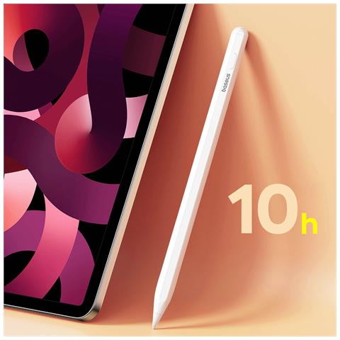 Pennino Attivo Per Ipad Fluido Autonomia 10 Ore Magnetico Porta Usb-c, Bianco - Foto 5