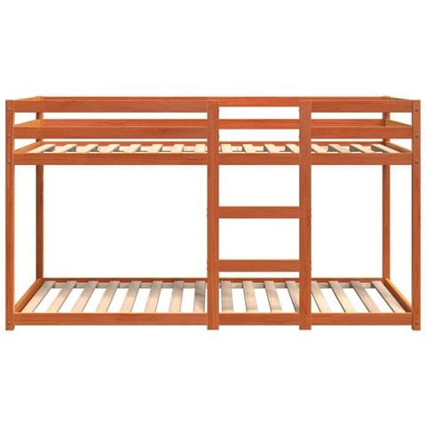 Letto A Castello Marrone Cera 75x190 Cm In Legno Di Pino - Foto 9