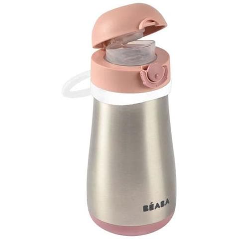 Bottiglia In Acciaio Inox Da 350 Ml + Manico - Rosa Antico - Foto 1