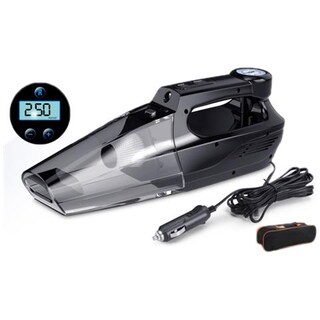 Borsa Portatile Rigida Per Aspirapolvere Per Auto, Custodia Protettiva Da Viaggio Con Cerniera. Dimensioni 23x17x7 Cm, Colore Nero, Compatta E Resistente.