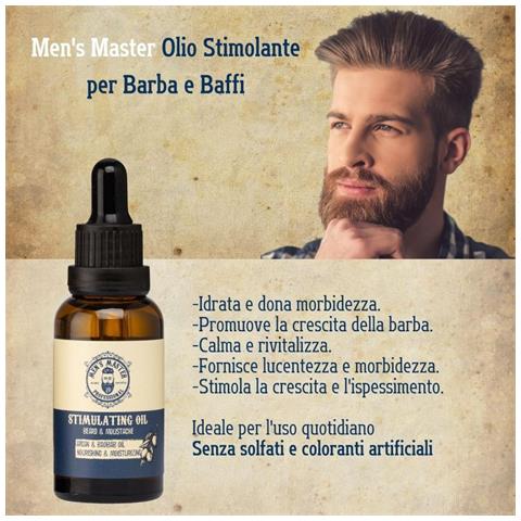 Olio Stimolante Per Barba E Baffi ""men's Master"" 30ml - Foto 2