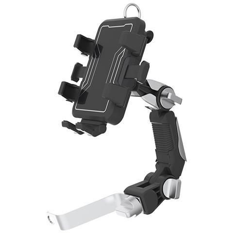 Supporto Per Telefono Per Specchietto Retrovisore Per Moto, Rotazione Di 360 Gradi, Senza Blocco Della Vista Black - Foto 1