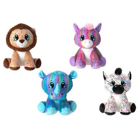 Peluche Globo 83284 Pelux Animale Seduto Con Decori Assortito - Foto 1