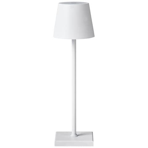 Lampada Da Tavolo Senza Fili A Led Baceiro Con Dimmer Metallo Bianco - Foto 6