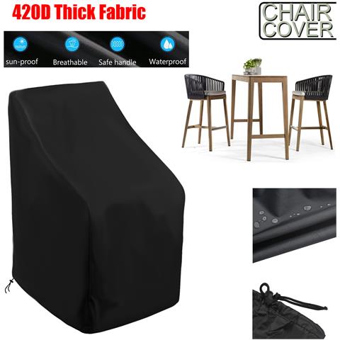 Copertura Impermeabile Per Poltrona Reclinabile Da Giardino 65x65x120/80cm Tessuto Oxford 210d - Foto 4