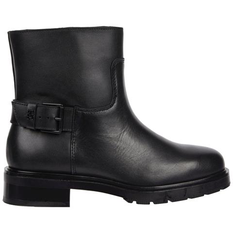 Monochromatic Bikerboot Stivaletti Pelle Scarpe Donna Nero Eu 36, Fw0fw07485 Bds - Foto 1