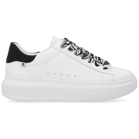 Leisure Trainers White Sneakers Pelle Scarpe Donna Bianco Eu 37, W1201-80 - Foto 2