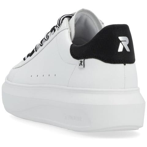 Leisure Trainers White Sneakers Pelle Scarpe Donna Bianco Eu 37, W1201-80 - Foto 3