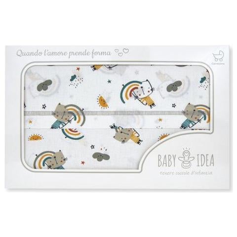 Set Lenzuola Culla Lcfr 3 Pezzi Fantasia Rosa - Foto 1