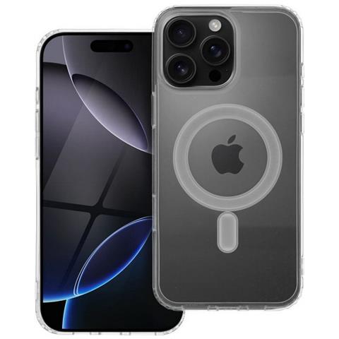 Clear Mag Mid Custodia Tpu Cover Case Compatibile Con Magsafe Per Apple Iphone 16 Pro Max - Foto 1
