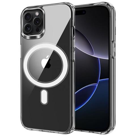 Clear Mag Mid Custodia Tpu Cover Case Compatibile Con Magsafe Per Apple Iphone 16 Pro Max - Foto 5