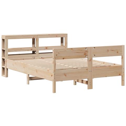 Letto Senza Materasso 120x190 Cm In Legno Massello Di Pino - Foto 3