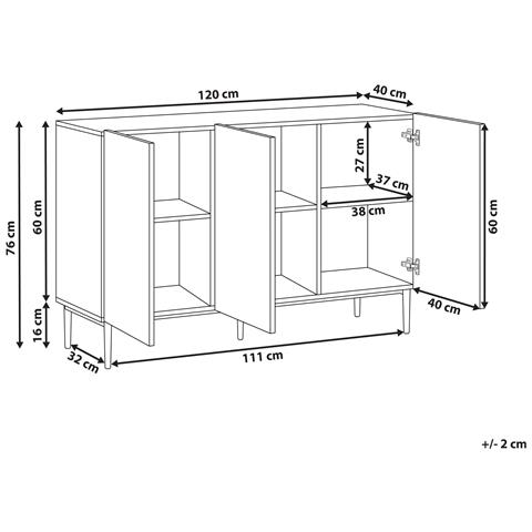 Armadio Blythe Frassino Naturale Nero - Foto 5
