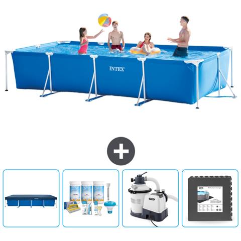 Piscina Fuori Terra - Rettangolo - 450x220x84 Cm - Blu - Include Accessori Coordinati Cb61 - Foto 1