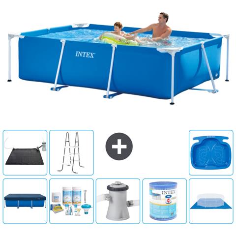 Piscina Fuori Terra - Rettangolo - 260x160x65 Cm - Blu - Include Accessori Coordinati A112 - Foto 1