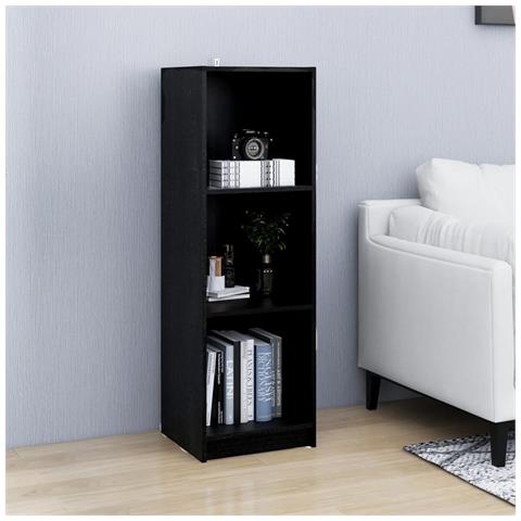 Lusso Casadino - Libreria/divisorio Nero 36x33x110 Cm In Legno Massello Di Pino - Foto 2
