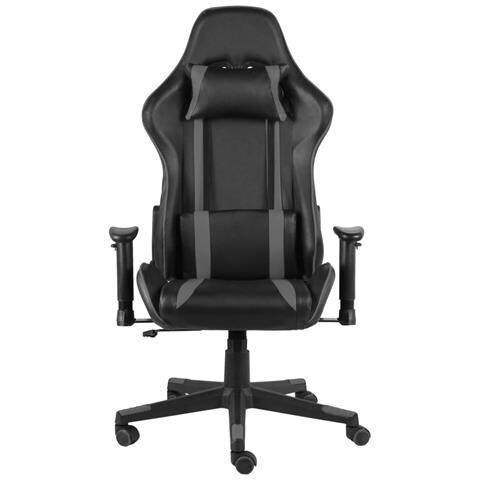 Lusso Casadino - Sedia Da Gaming Girevole Grigia In Pvc - Foto 1