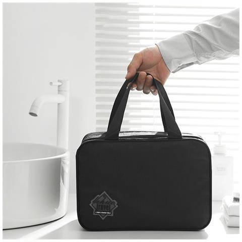 Beauty Case Grande Impermeabile Organizzatore Da Viaggio Dopp Kit - Foto 2