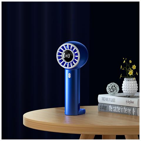 Ventola Turbo Portatile Con Display Digitale Blue - Foto 5