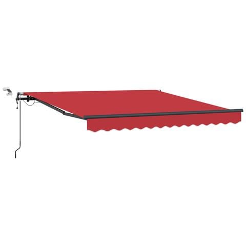 Tenda Retrattile Automatica  con LED Rossa 300x250 cm, Tessuto di Ricambio per Tenda  per Struttura da 3x2.5 m Rossa - Foto 1