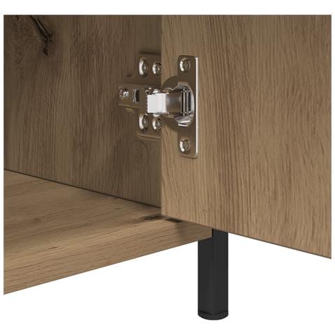 Comodino in rovere artigianale 40x42x60 cm Legno ingegnerizzato - Foto 9