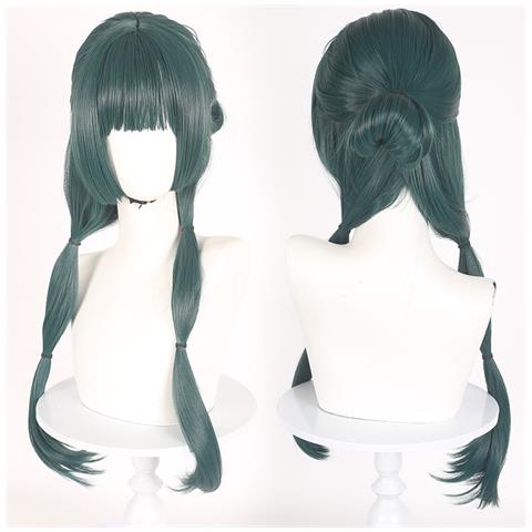 Parrucca Cosplay Verde - Capelli Anime Termoresistenti Con Vestibilità Regolabile - Foto 2