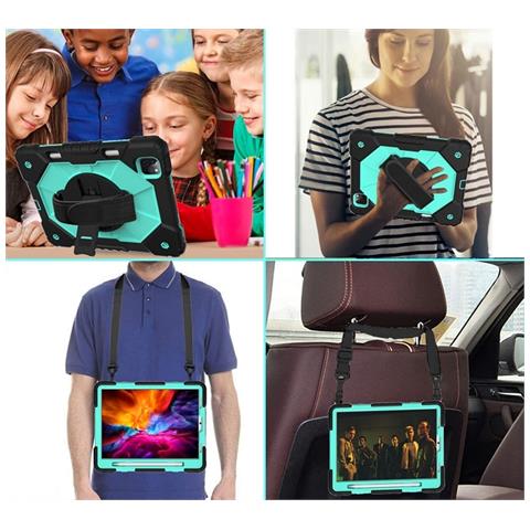 Custodia Per Ipad Pro 11 Con Supporto E Tracolla Verde - Foto 2